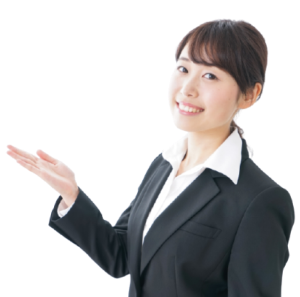 カードローンを案内する女性スタッフのイメージ写真